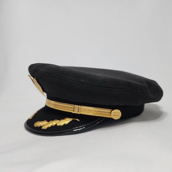 Vintage United Airlines Captain Pilot Hat Superior Uniform Co Chicago Size 7 1/4 - Picture 7 of 16